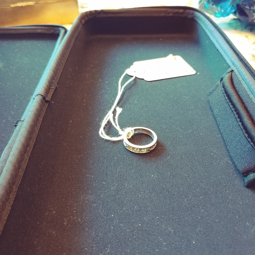 Silver and Peridot Ring